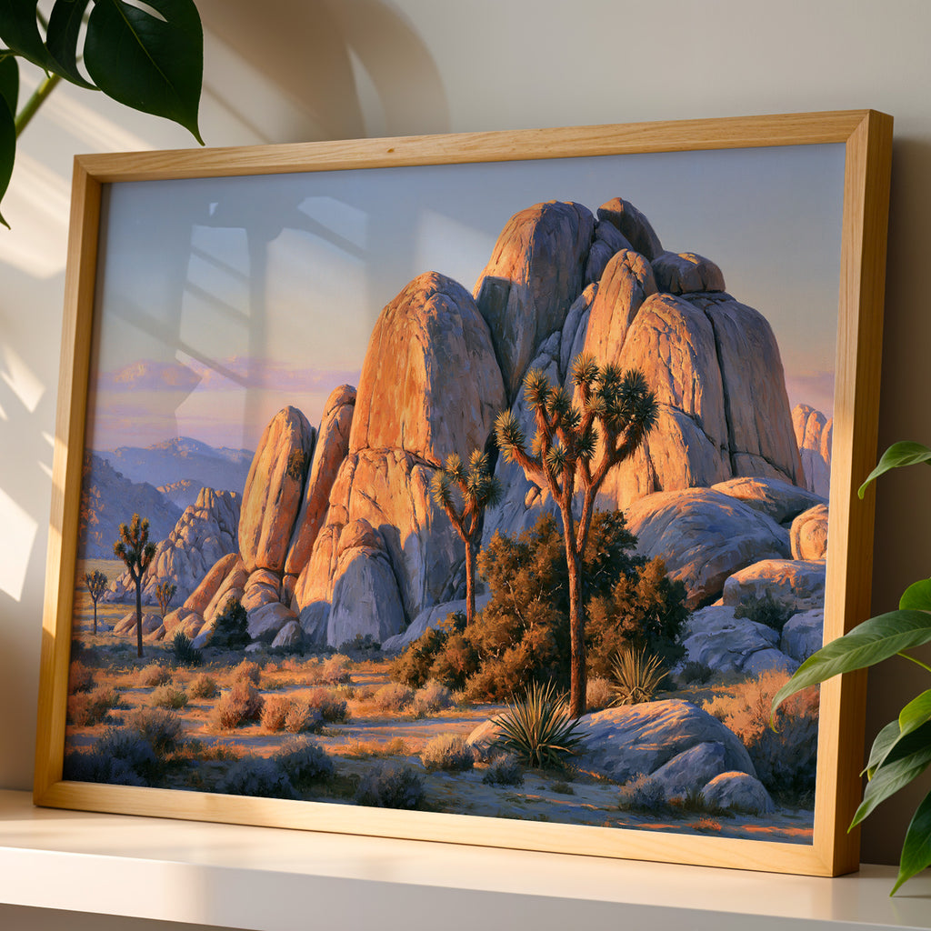 Joshua Tree National Park Classical Oil Painting
