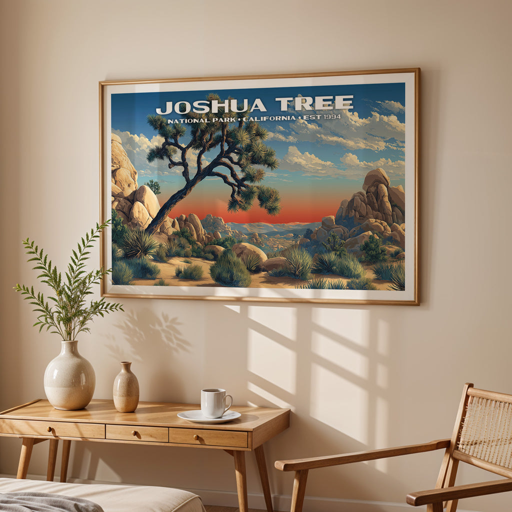 Joshua Tree National Park Horizontal Vintage Art
