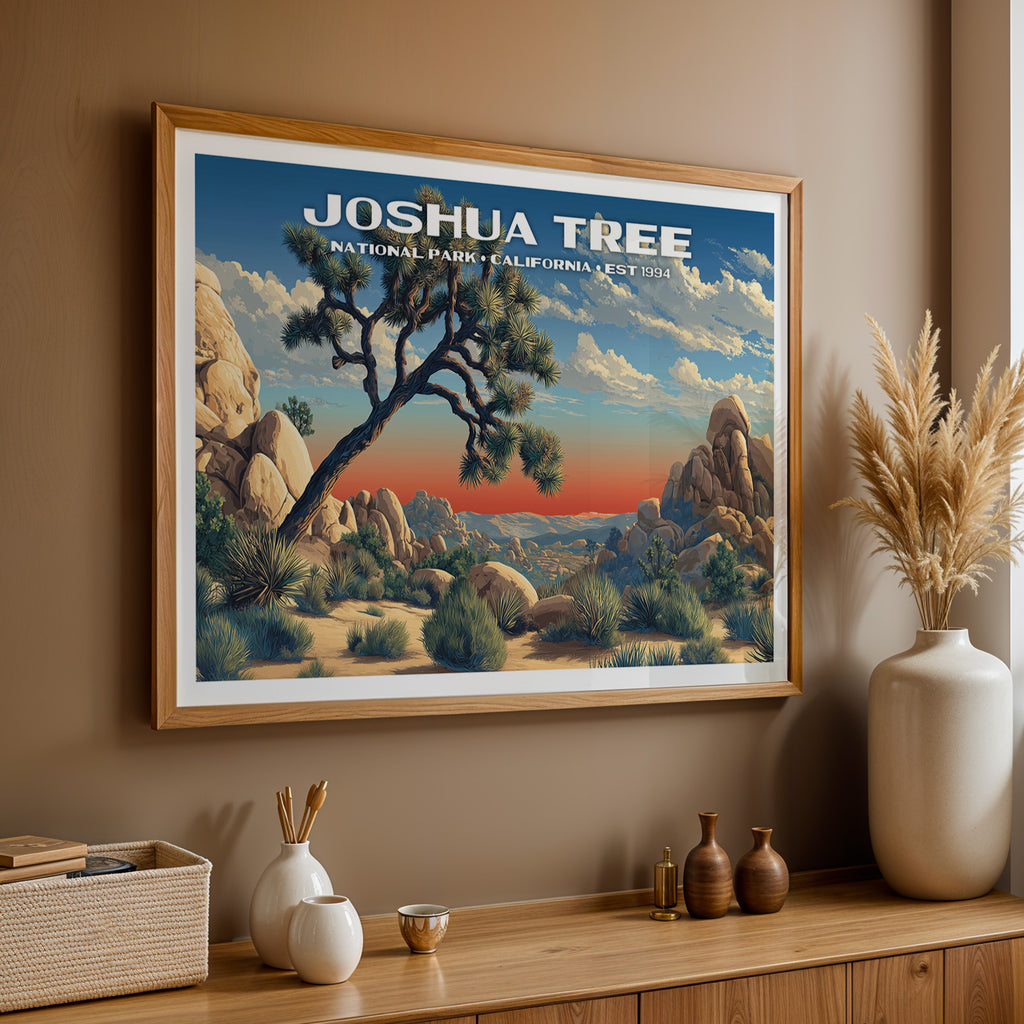 Joshua Tree National Park Horizontal Vintage Art