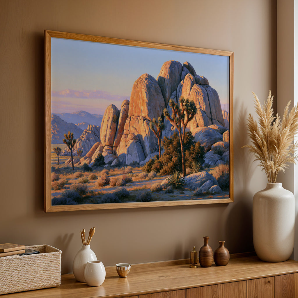 Joshua Tree National Park Classical Oil Painting