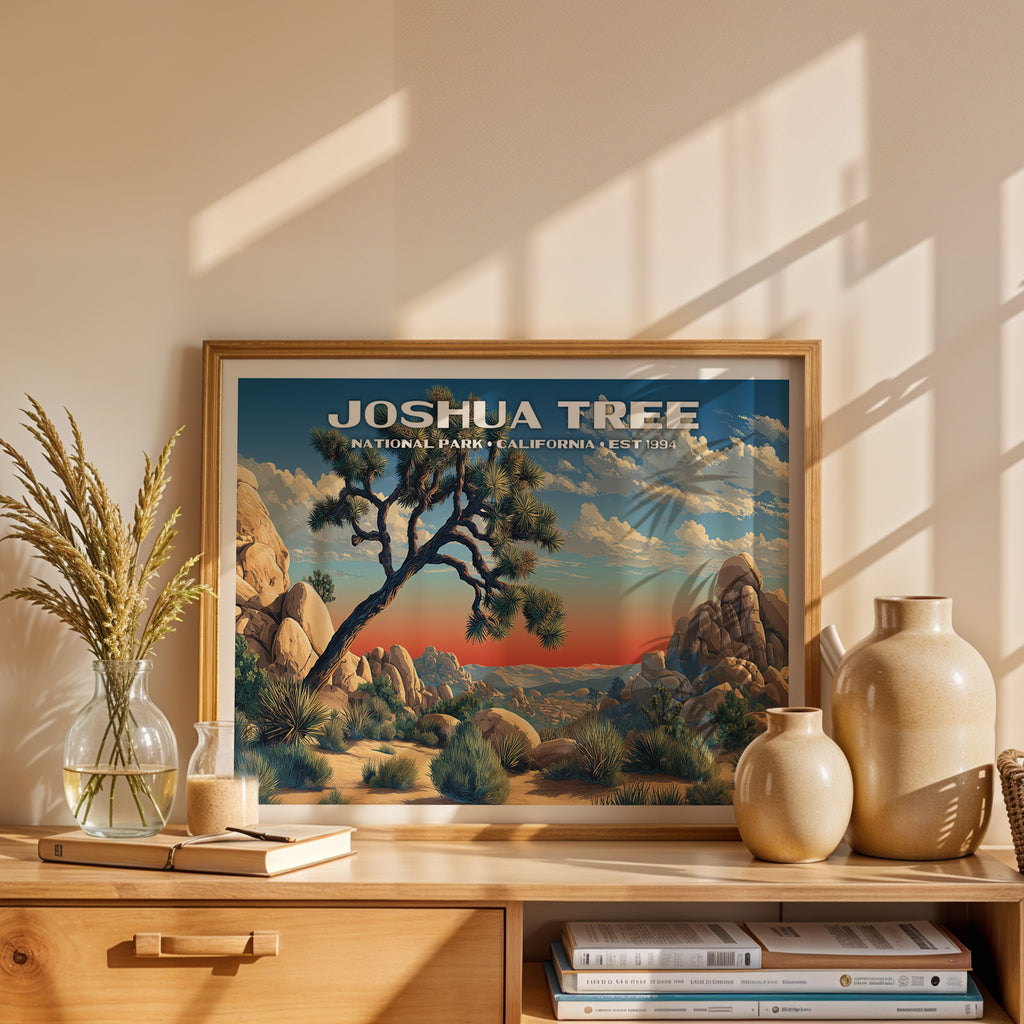 Joshua Tree National Park Horizontal Vintage Art