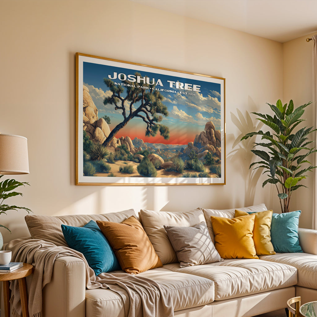 Joshua Tree National Park Horizontal Vintage Art