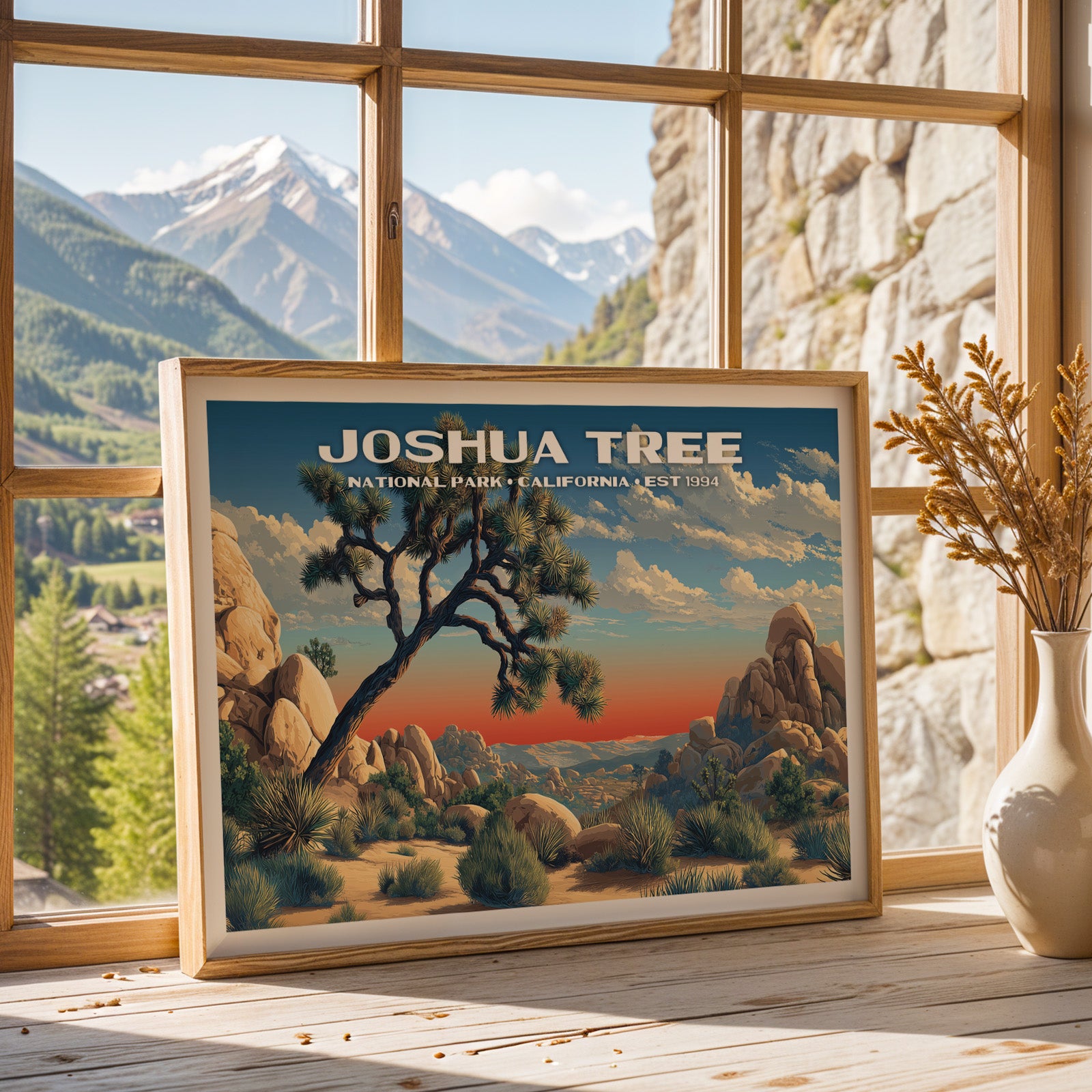 Joshua Tree National Park Horizontal Vintage Art