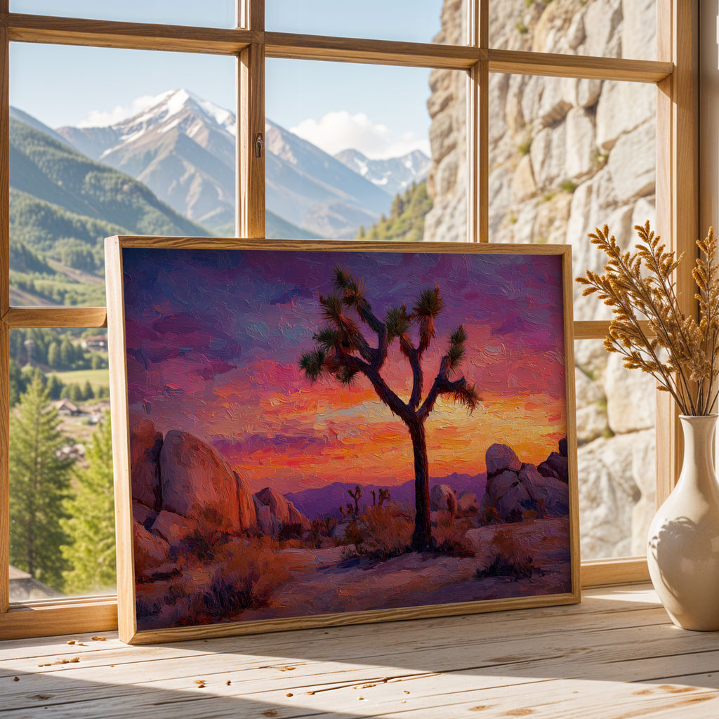Joshua Tree National Park Oil Painting