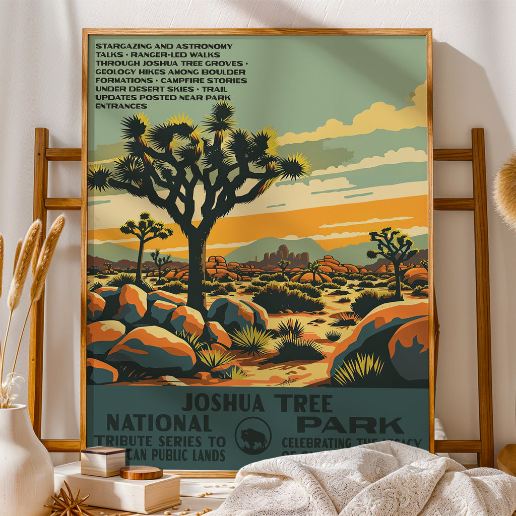 Joshua Tree National Park Vintage WPA Art