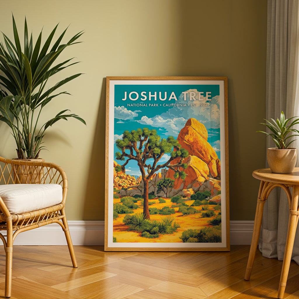 Retro Joshua Tree National Park Print