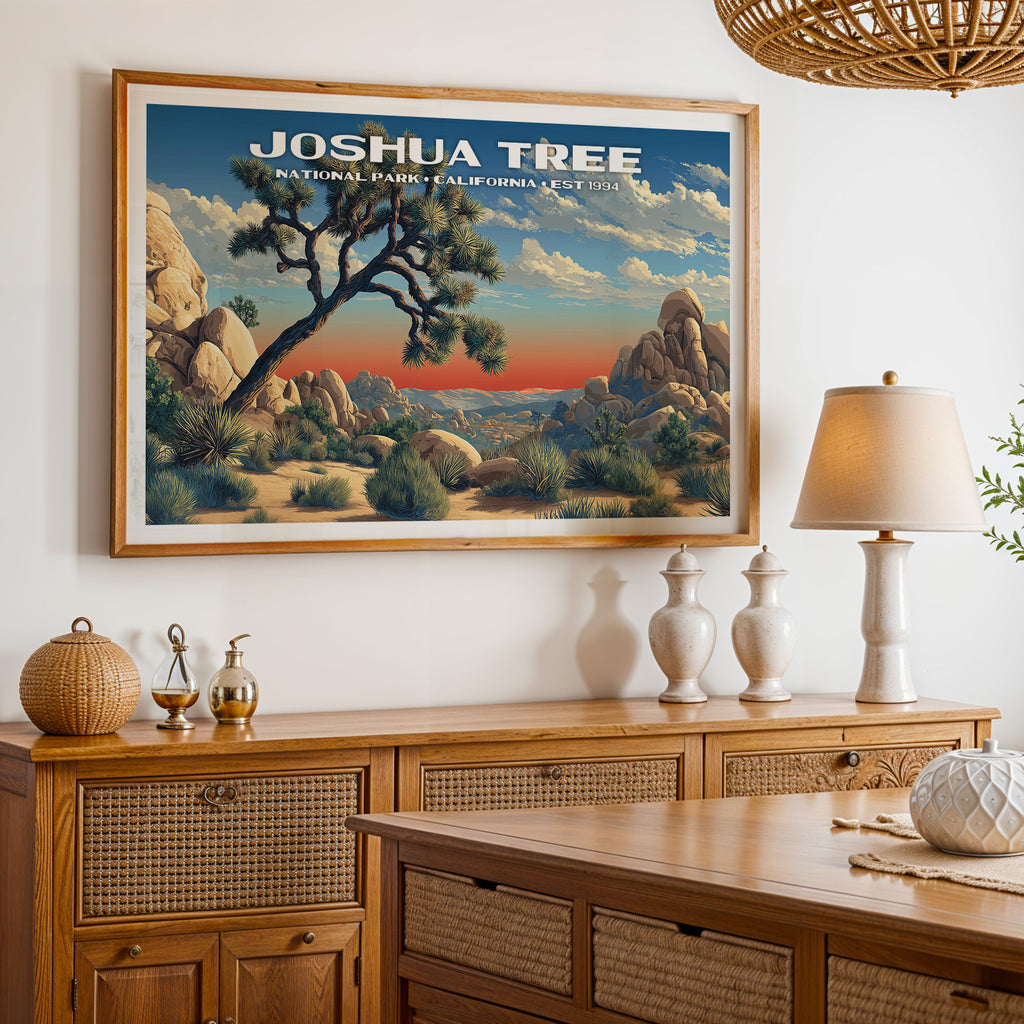 Joshua Tree National Park Horizontal Vintage Art