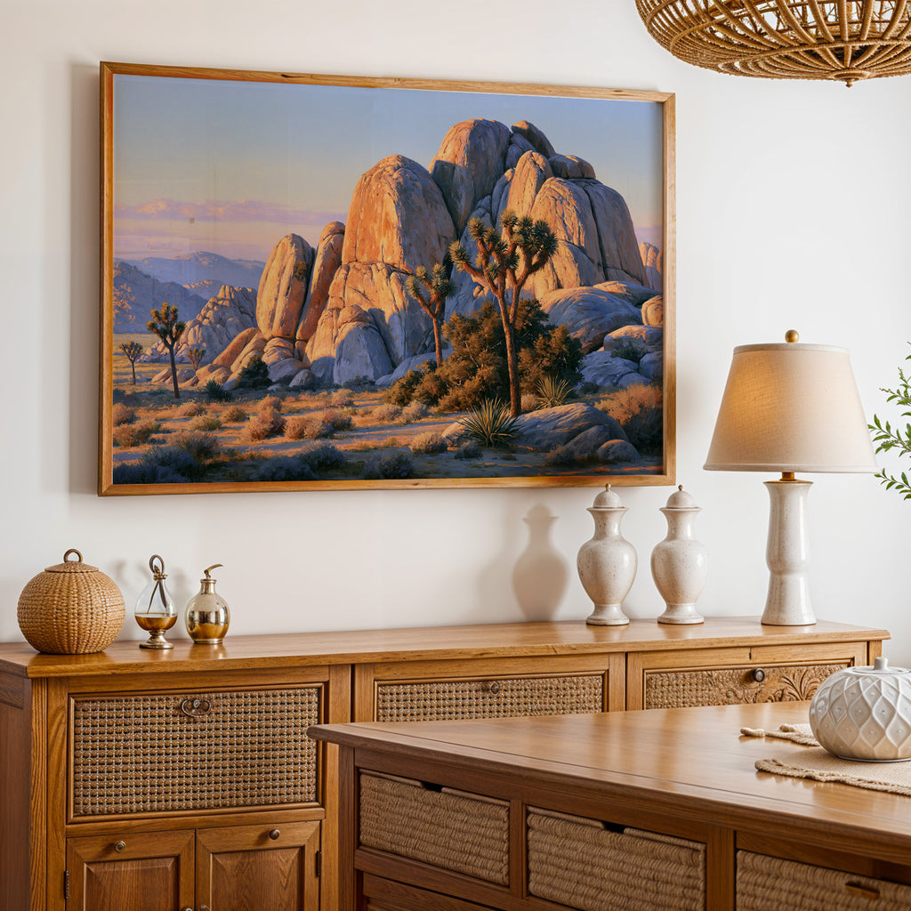Joshua Tree National Park Classical Oil Painting