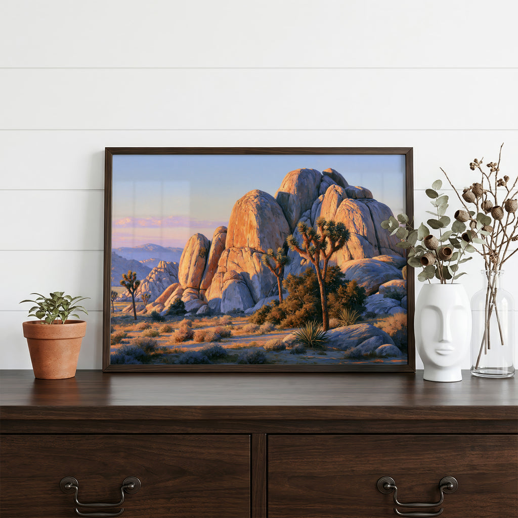 Joshua Tree National Park Classical Oil Painting