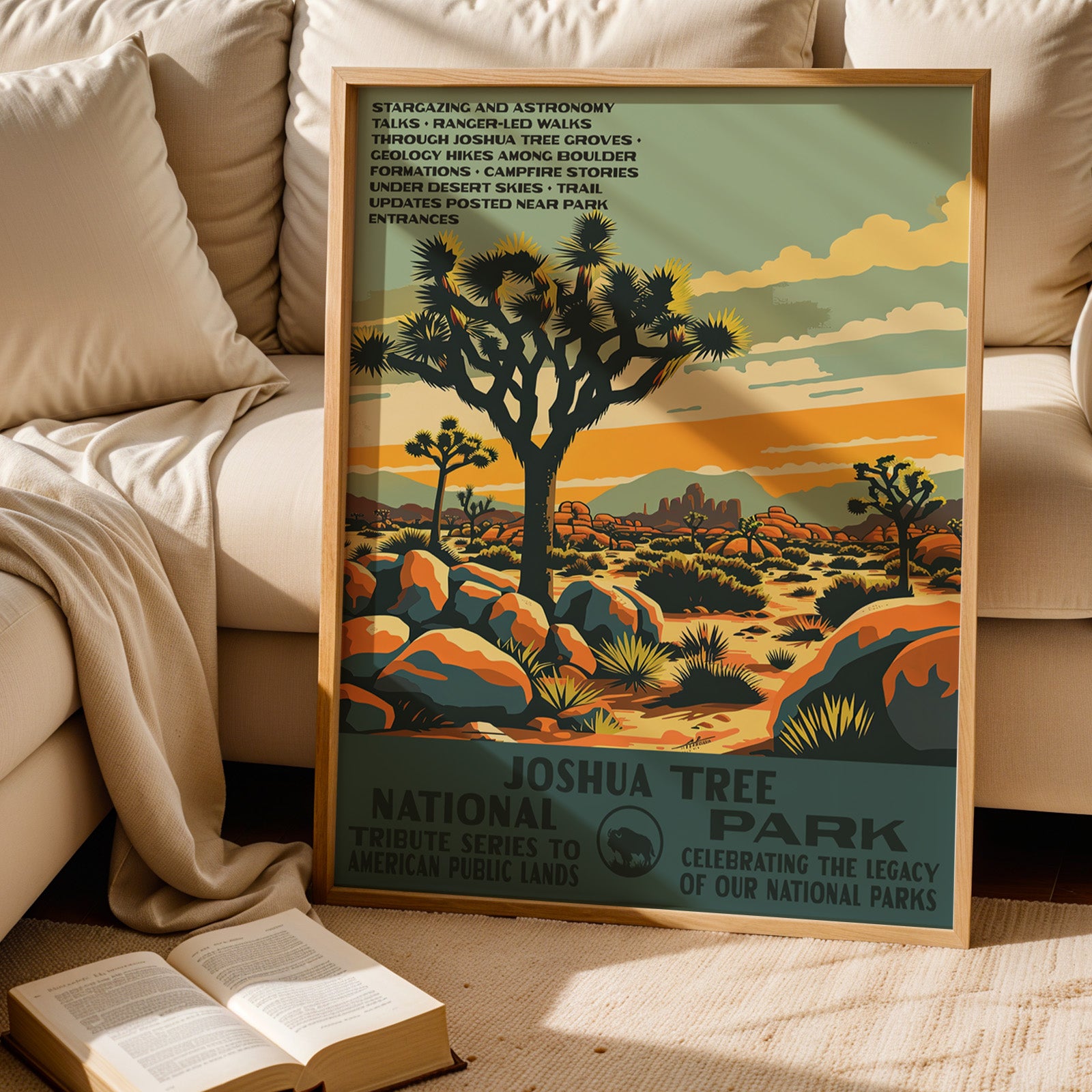Joshua Tree National Park Vintage WPA Art