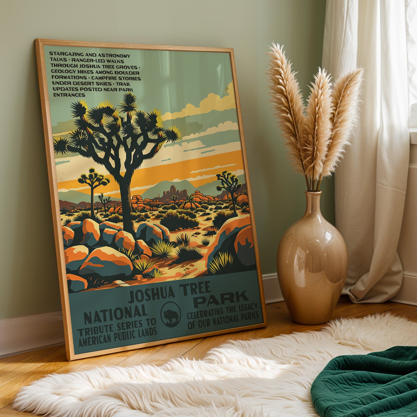 Joshua Tree National Park Vintage WPA Art