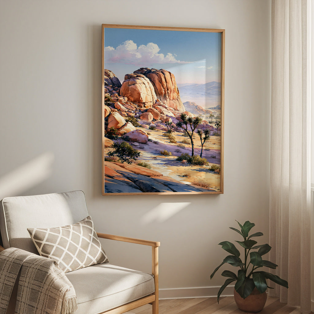 Joshua Tree National Park Watercolor Art