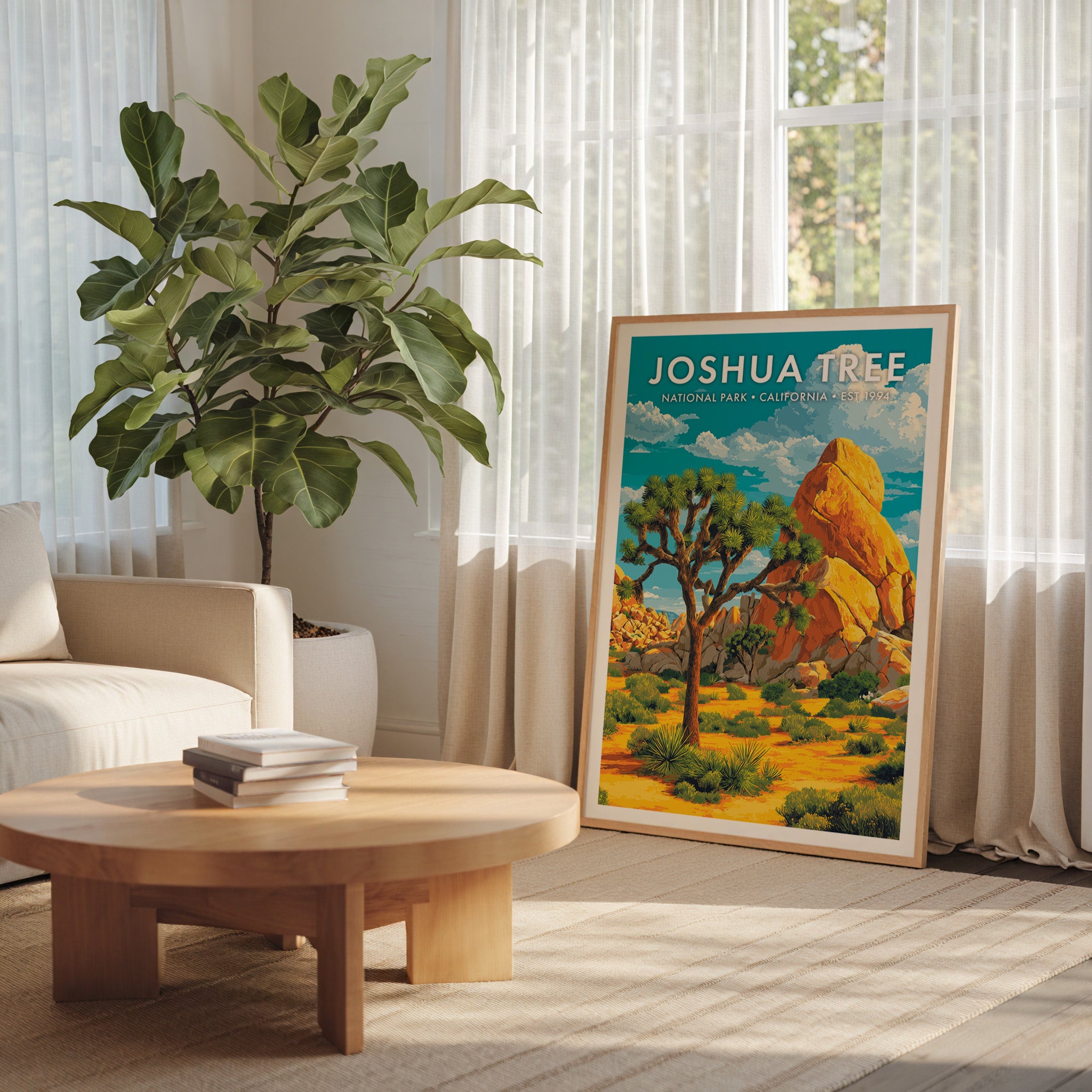 Retro Joshua Tree National Park Print
