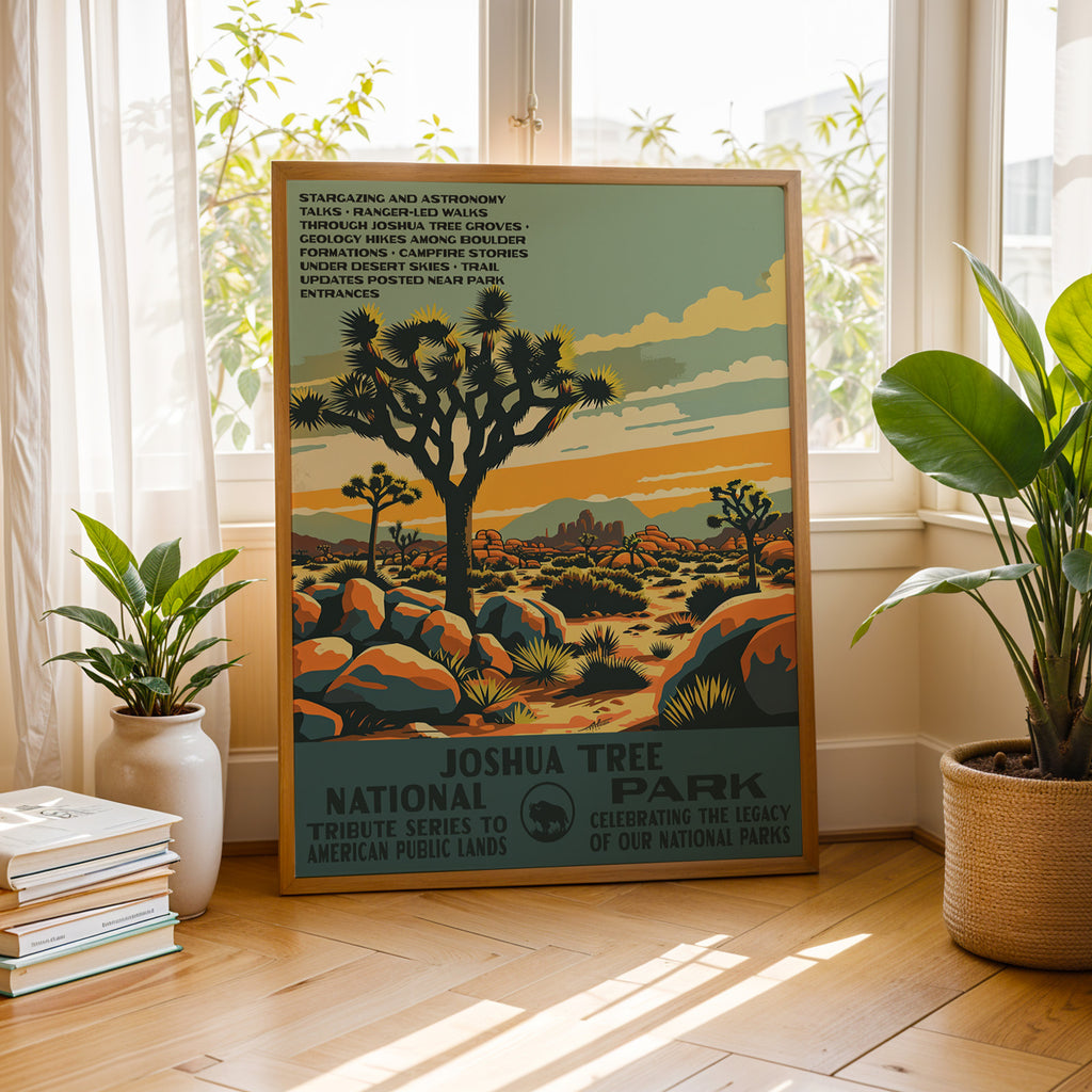 Joshua Tree National Park Vintage WPA Art