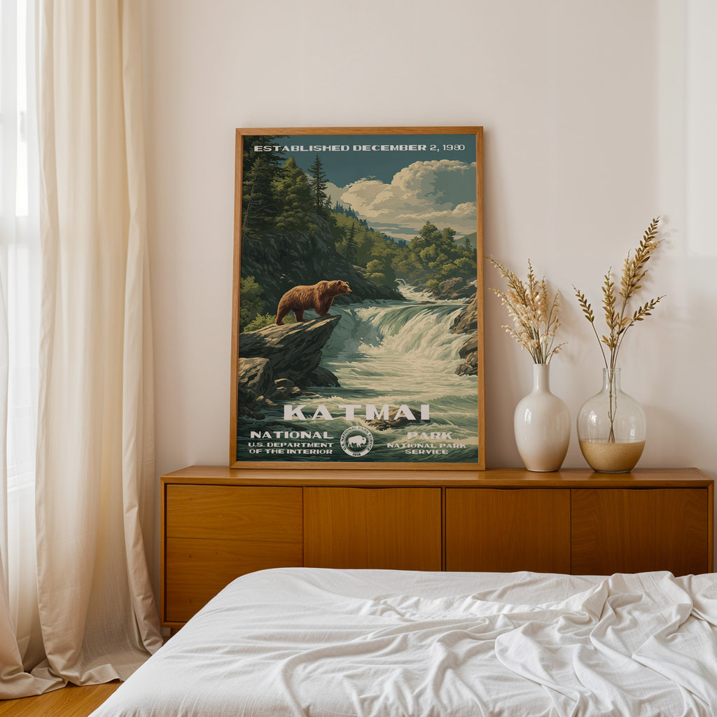 Katmai National Park Vintage WPA