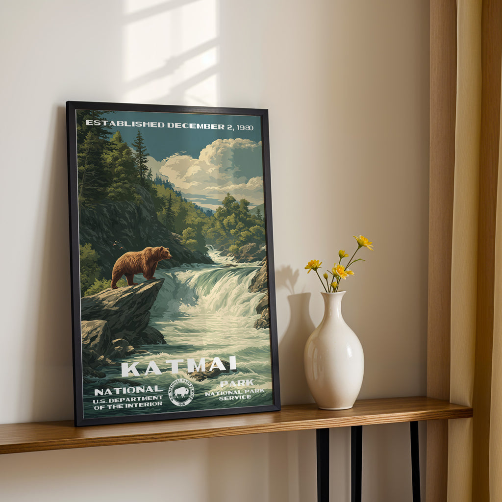 Katmai National Park Vintage WPA