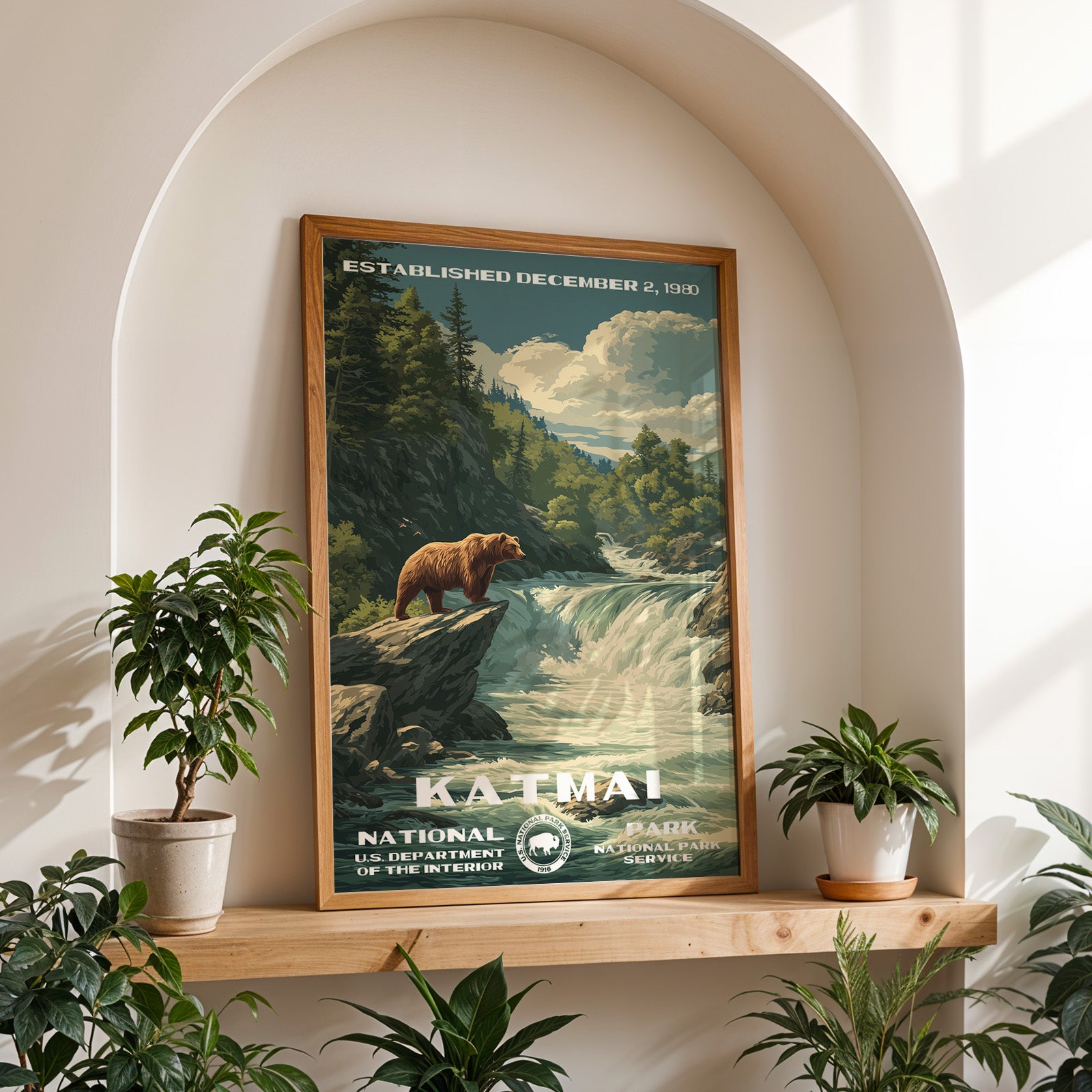 Katmai National Park Vintage WPA