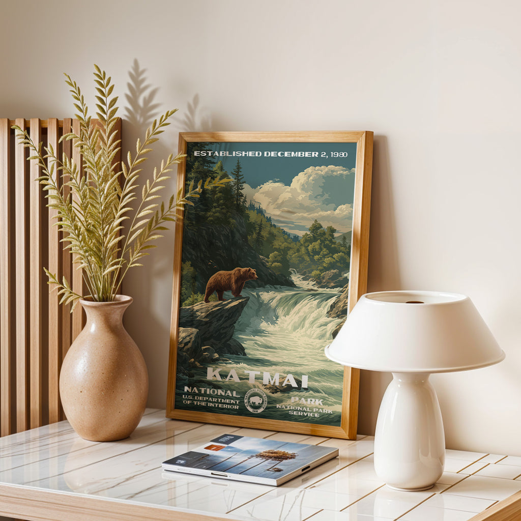 Katmai National Park Vintage WPA