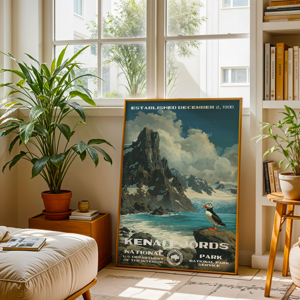 Kenai Fjords National Park Vintage WPA