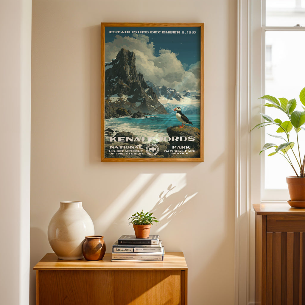 Kenai Fjords National Park Vintage WPA