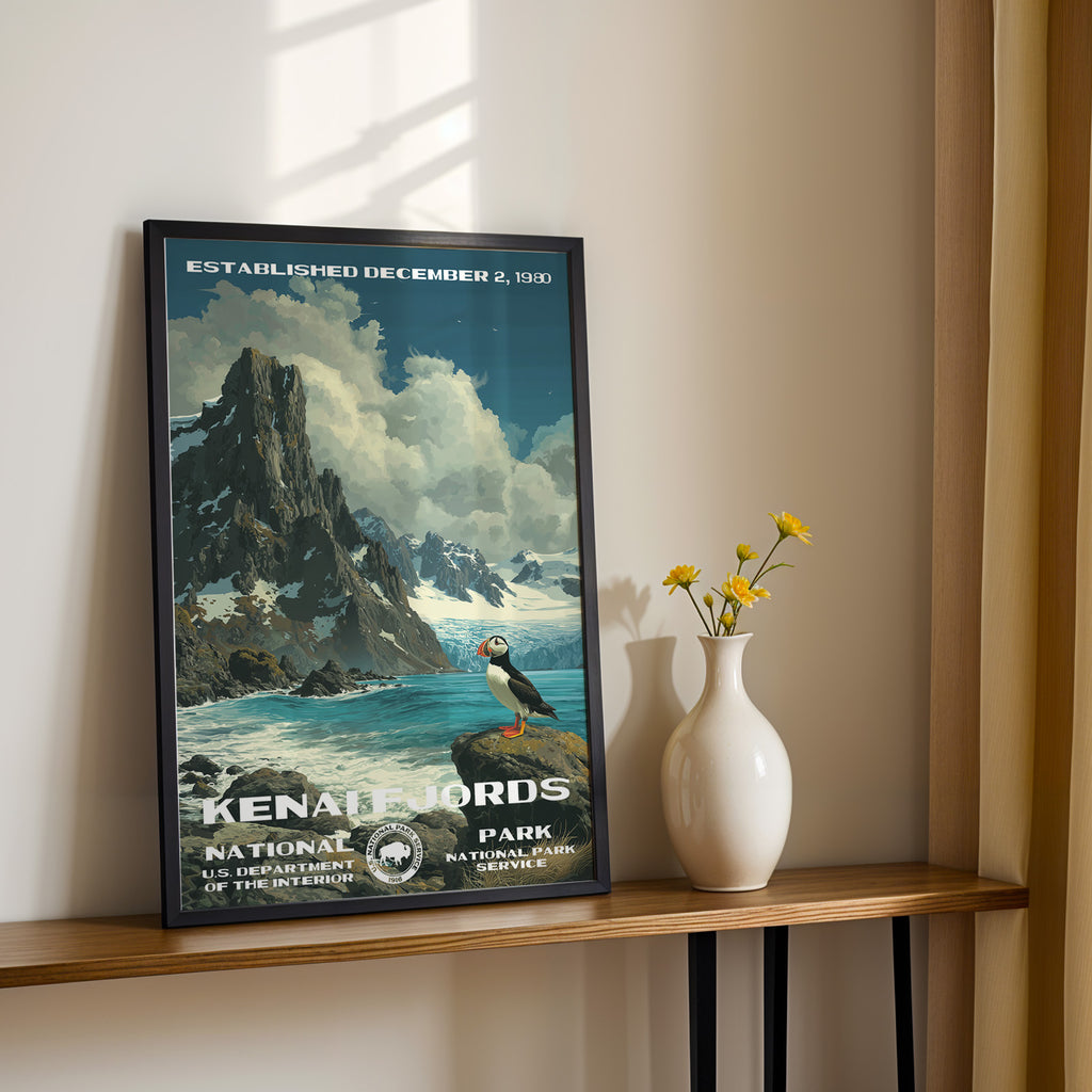 Kenai Fjords National Park Vintage WPA