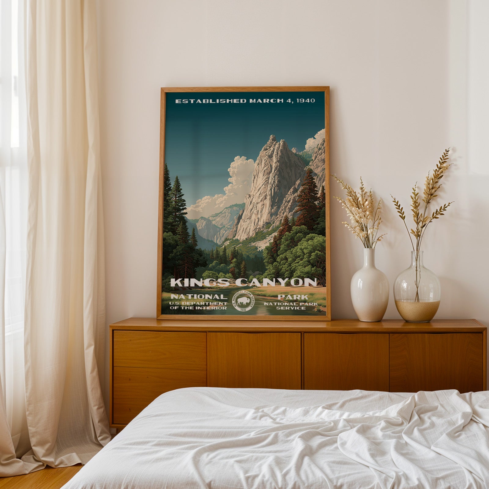 Kings Canyon National Park Vintage WPA