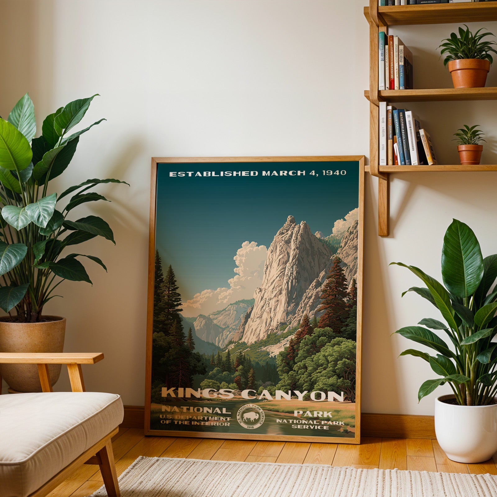 Kings Canyon National Park Vintage WPA