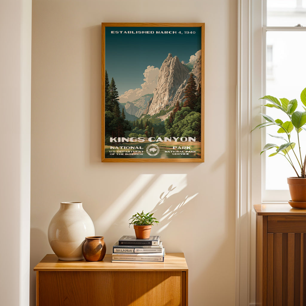 Kings Canyon National Park Vintage WPA