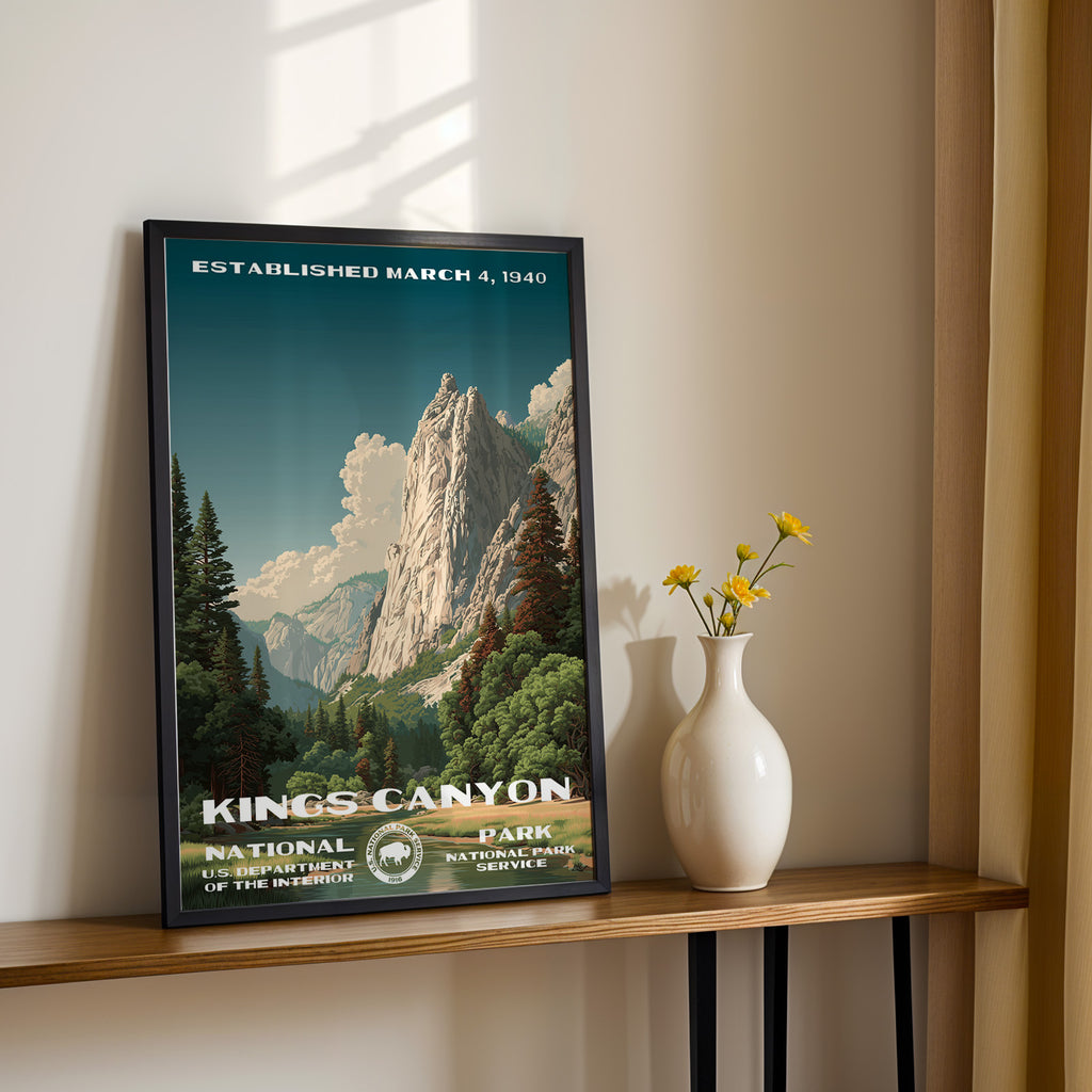 Kings Canyon National Park Vintage WPA