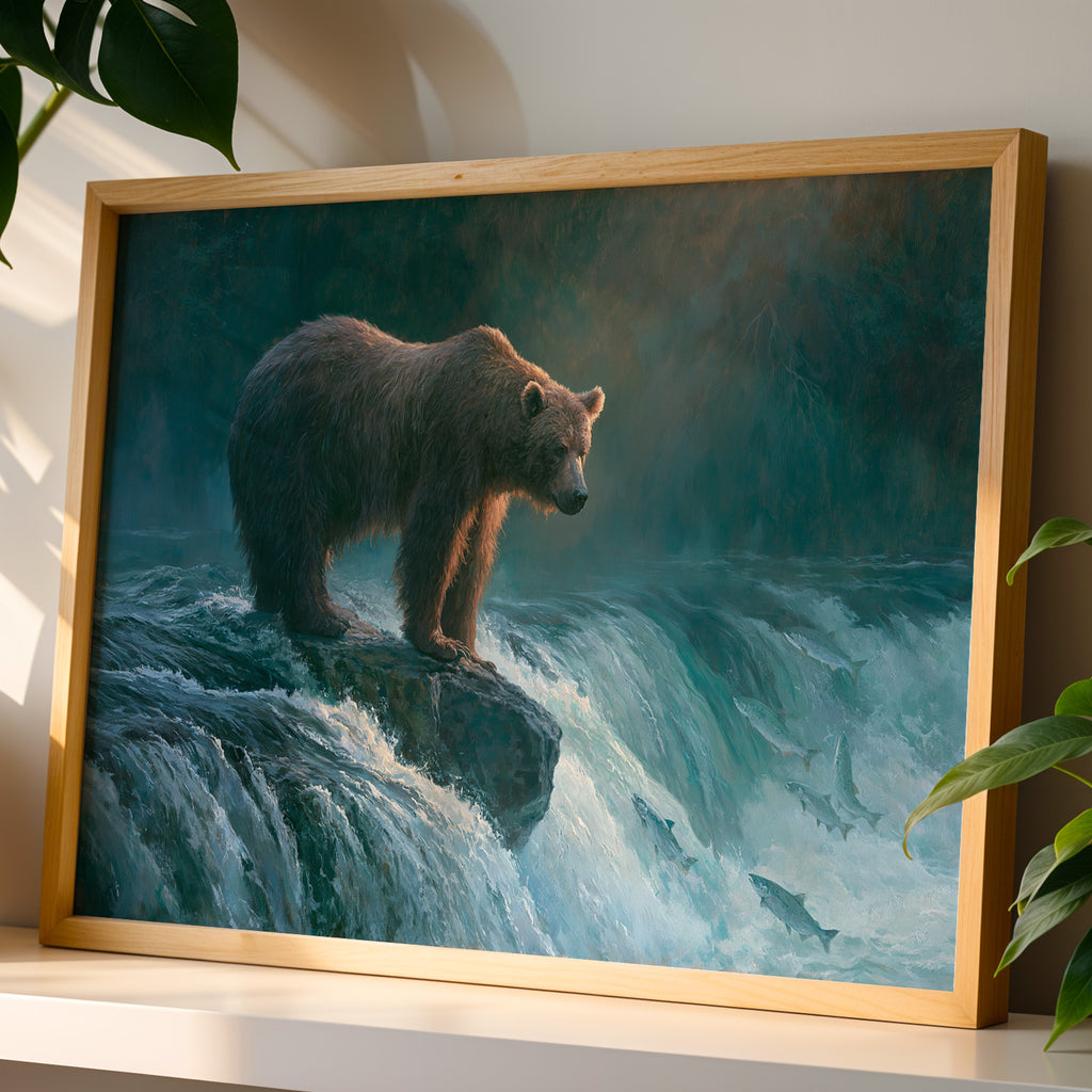 Katmai National Park Classical Oil Painting