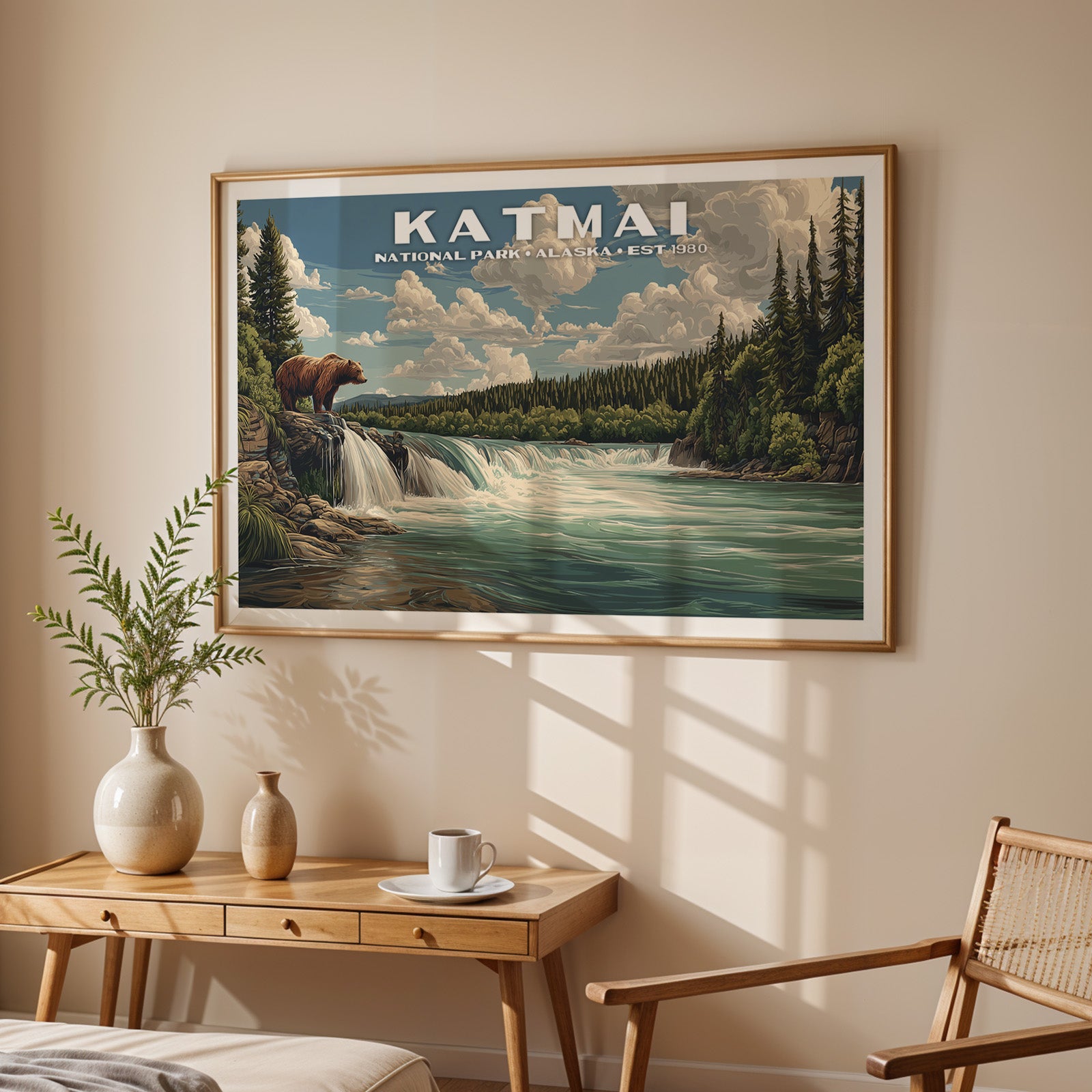 Katmai National Park Horizontal Vintage Art
