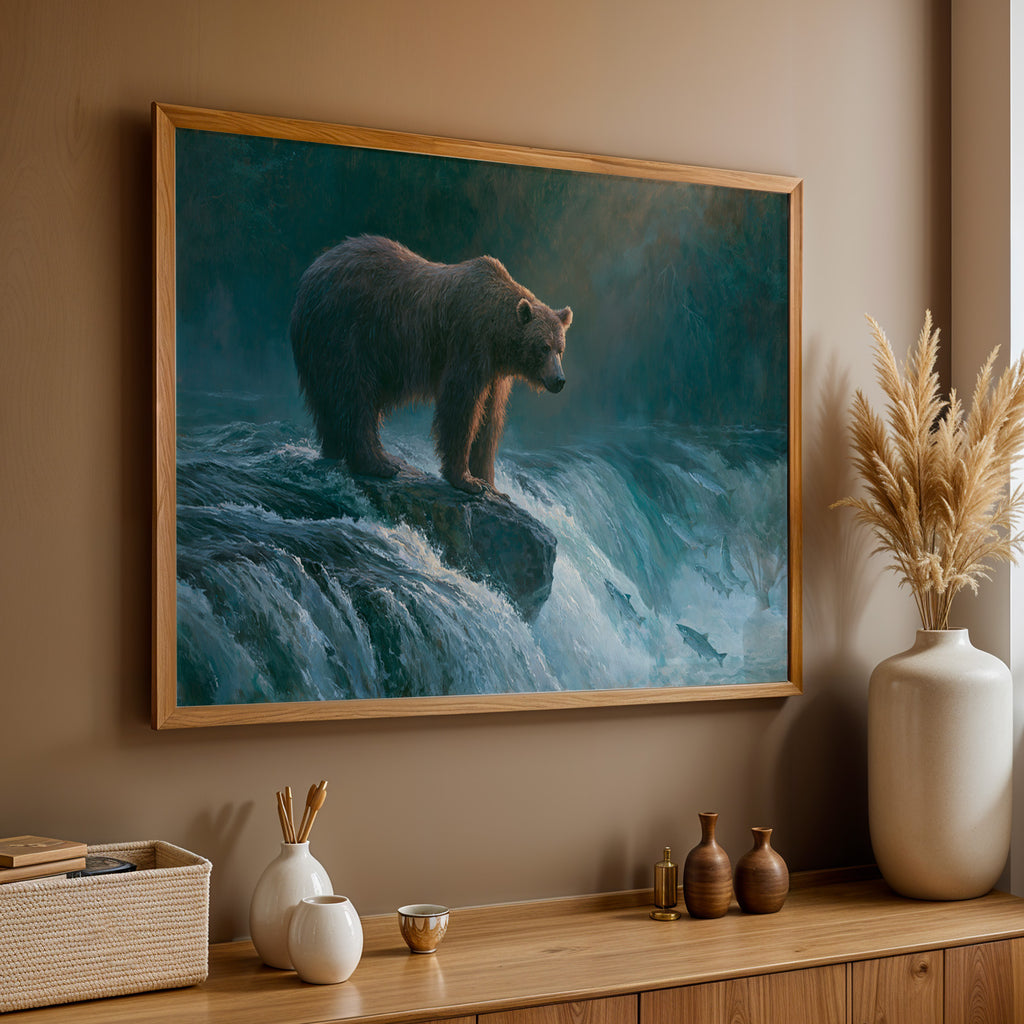 Katmai National Park Classical Oil Painting