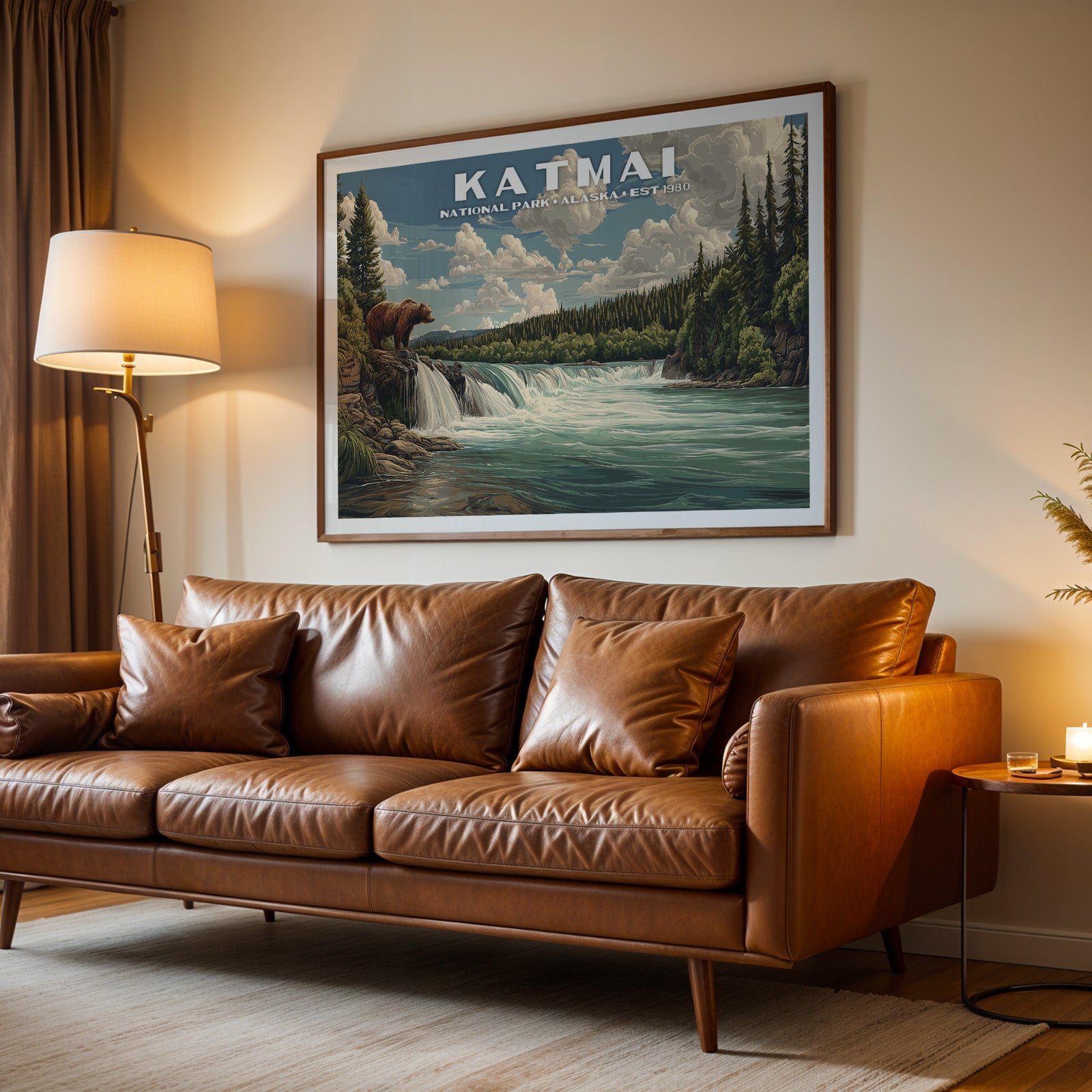 Katmai National Park Horizontal Vintage Art