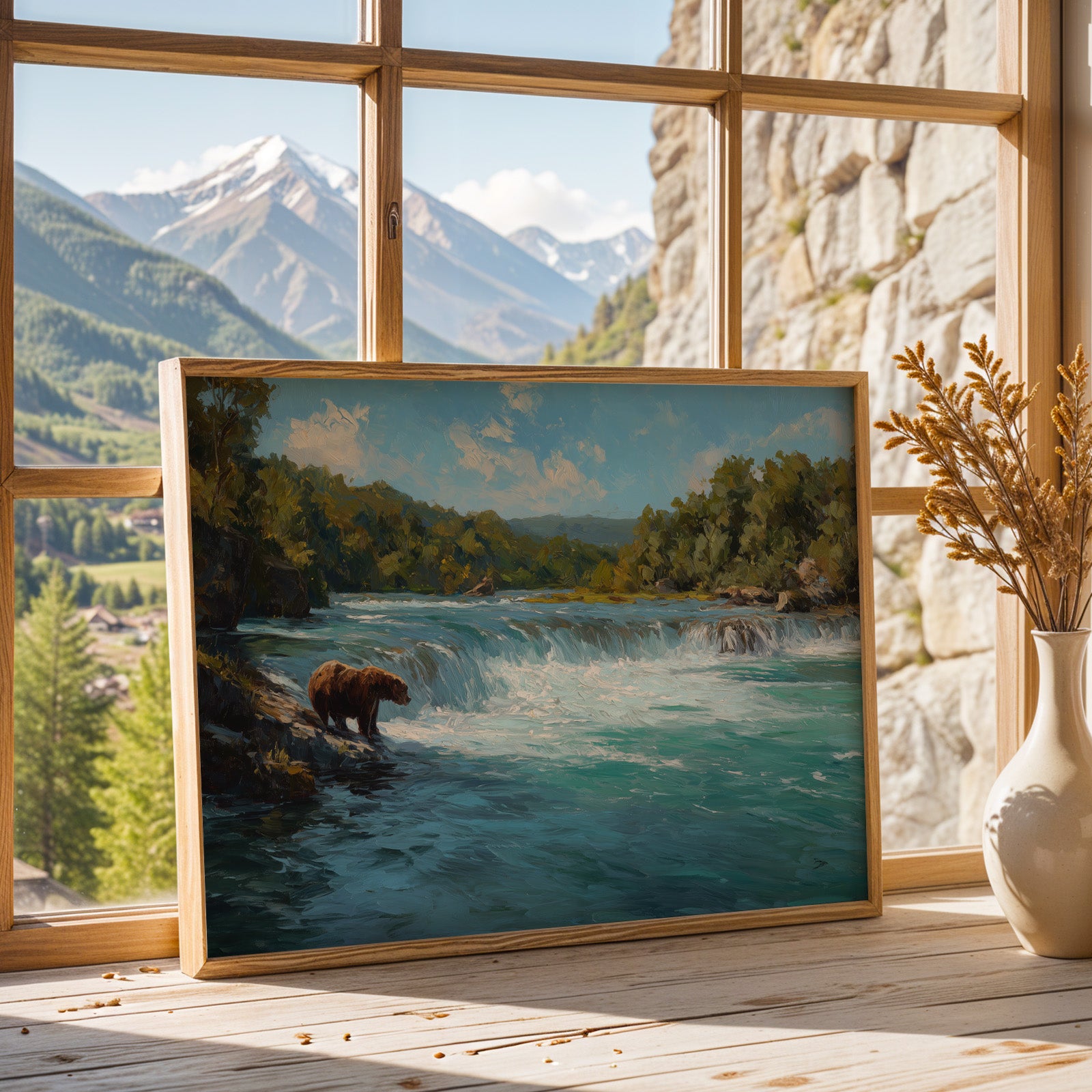 Katmai National Park Oil Painting