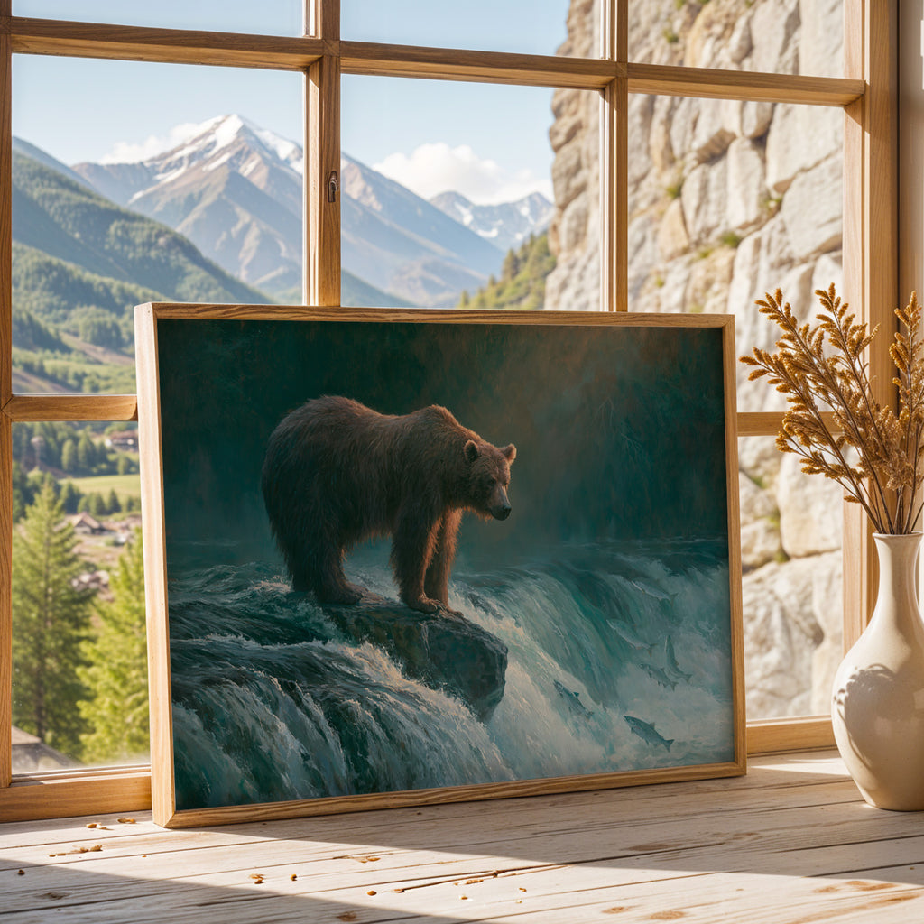 Katmai National Park Classical Oil Painting