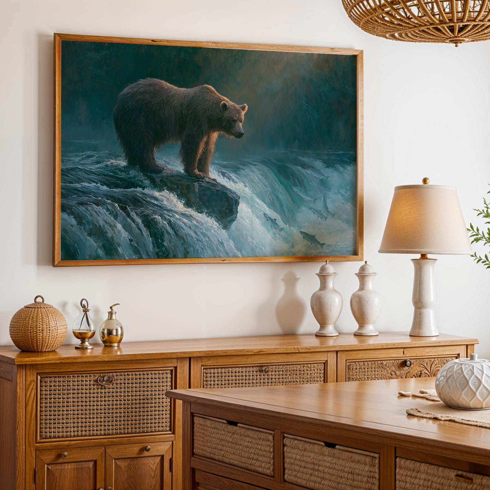 Katmai National Park Classical Oil Painting