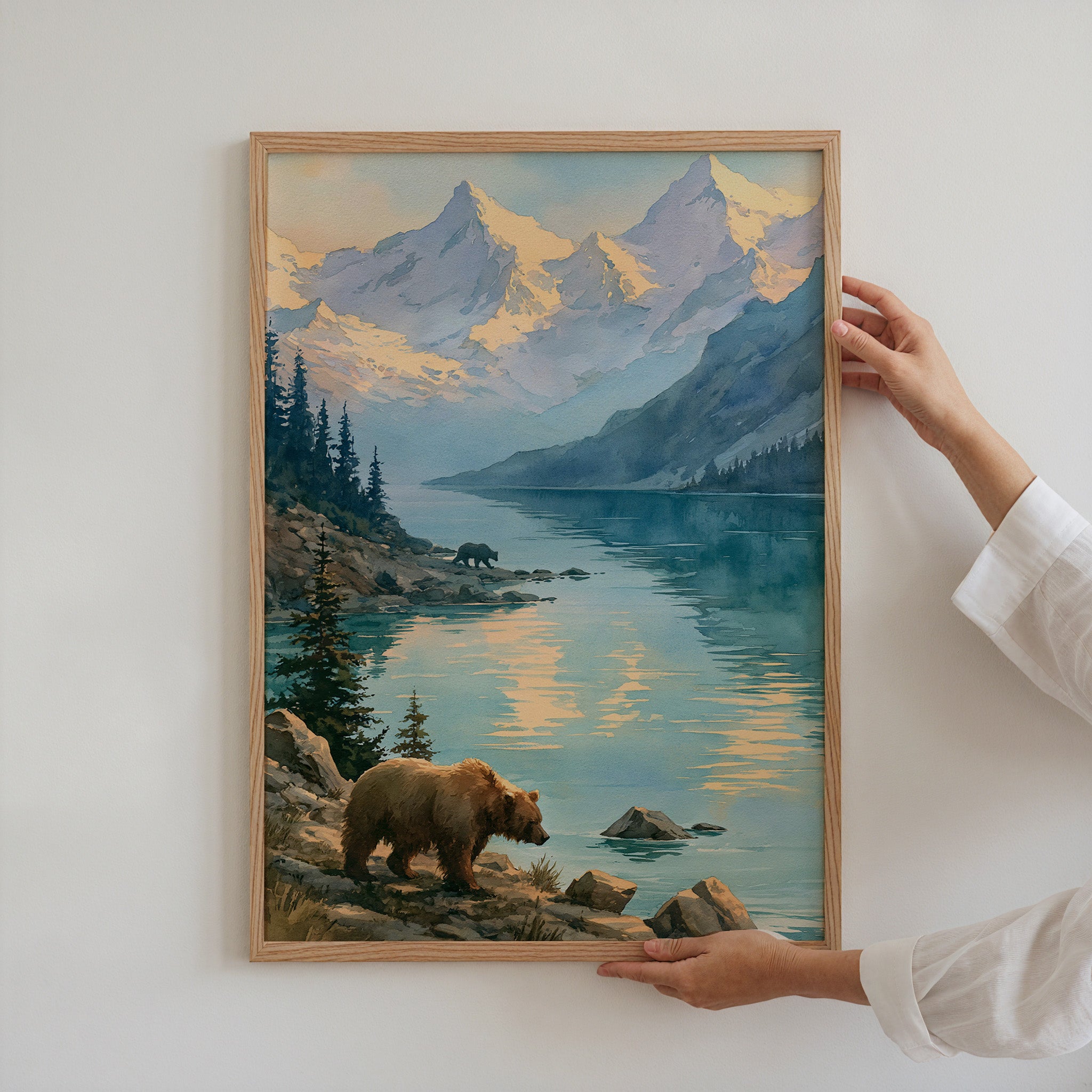 Katmai National Park Watercolor Art