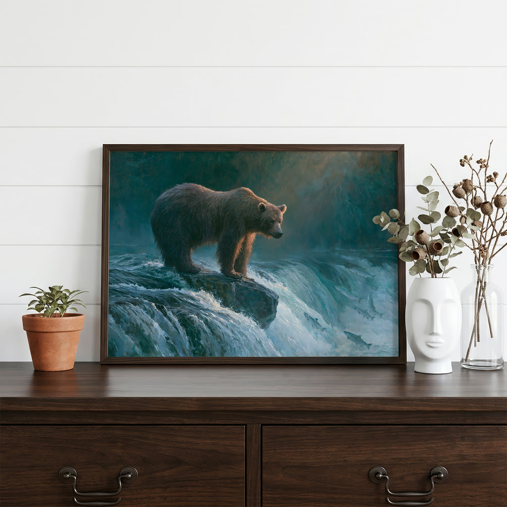Katmai National Park Classical Oil Painting