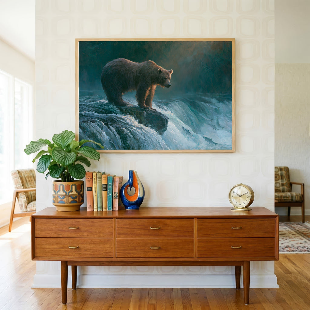 Katmai National Park Classical Oil Painting