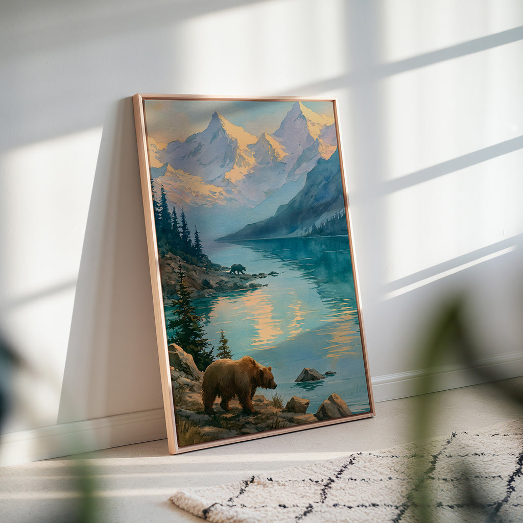 Katmai National Park Watercolor Art