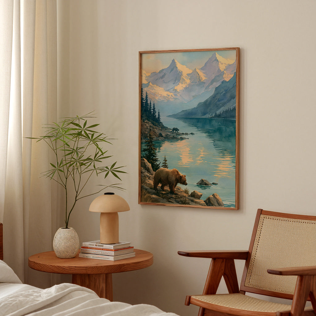 Katmai National Park Watercolor Art