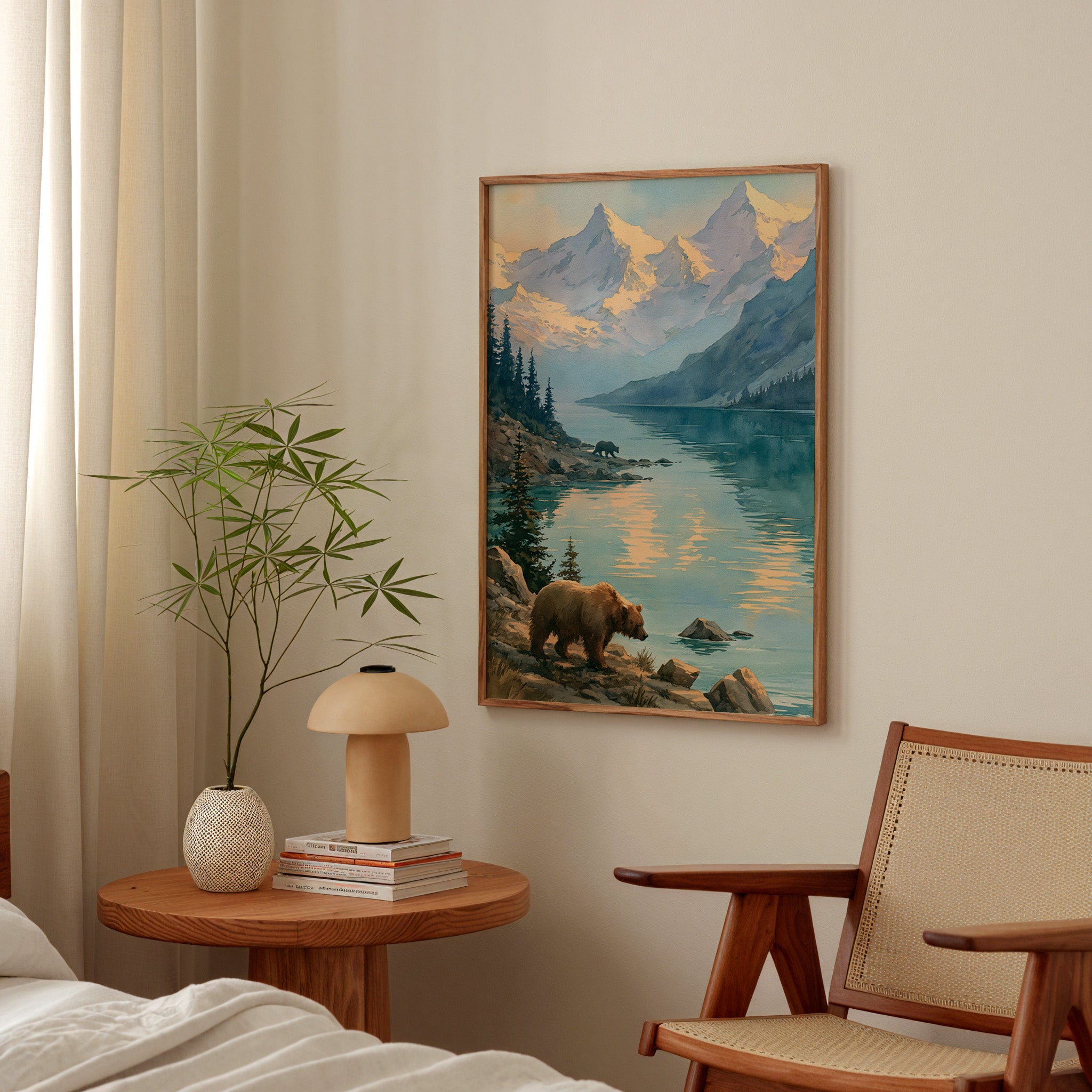 Katmai National Park Watercolor Art