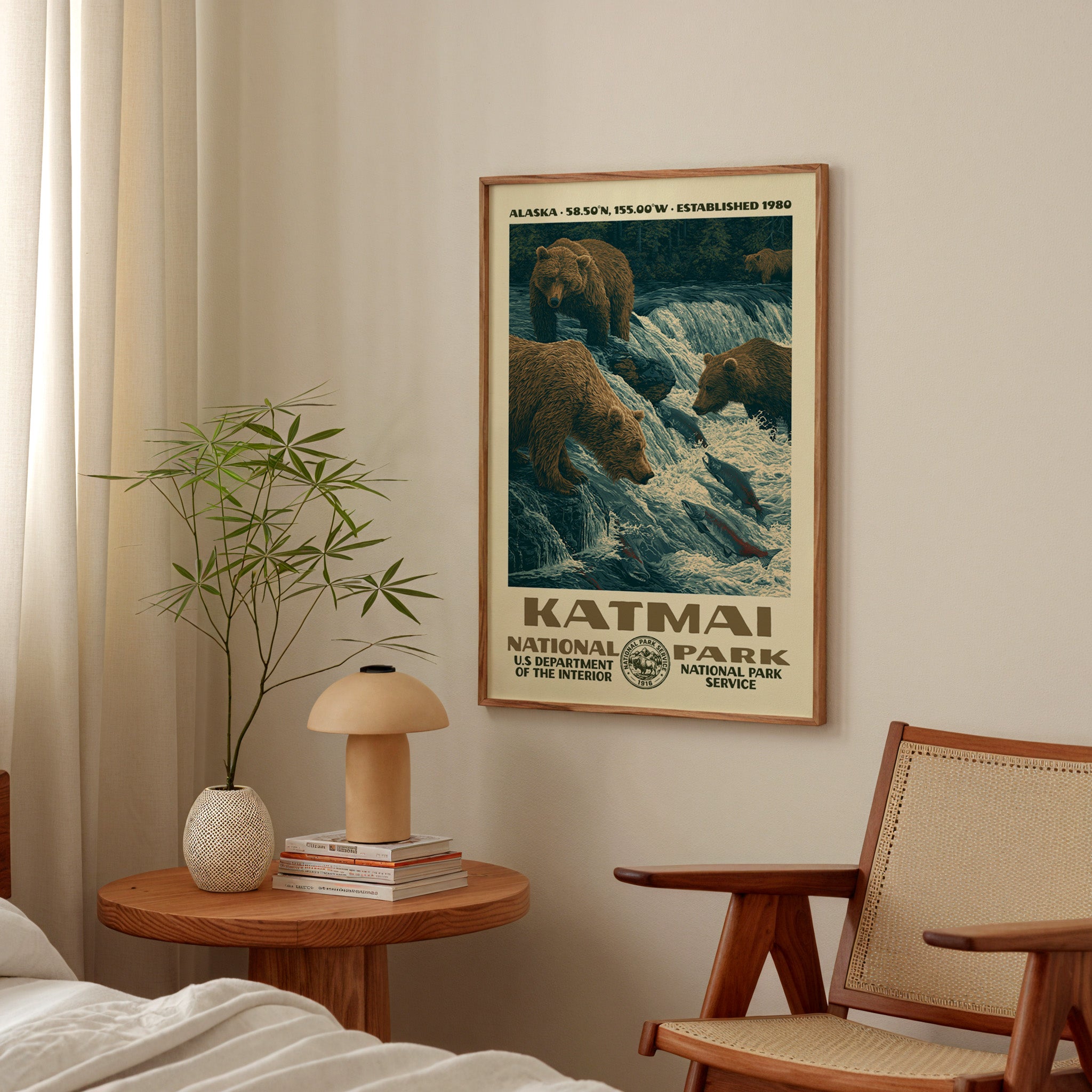 Katmai National Park Vintage WPA Art