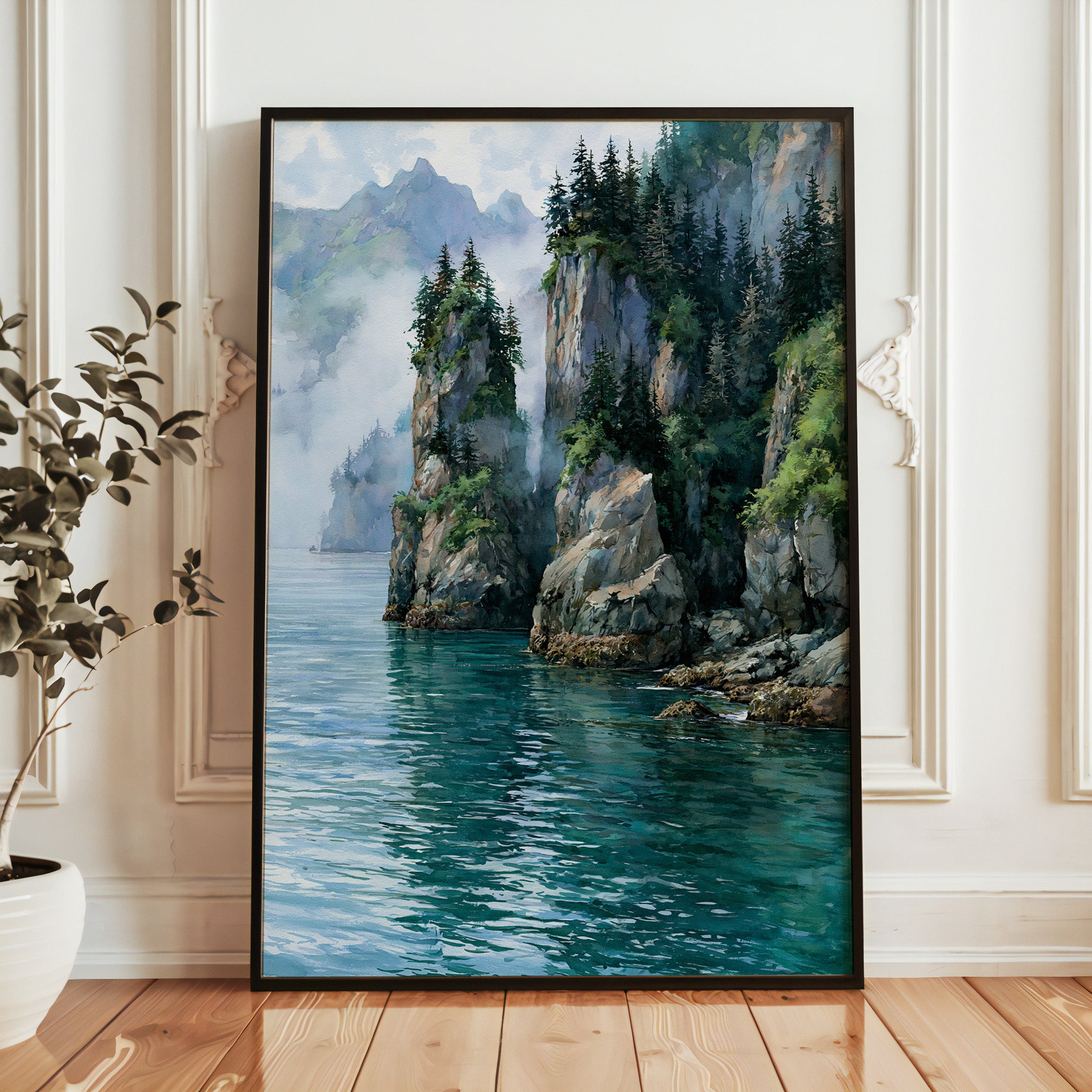 Kenai Fjords National Park Watercolor Art