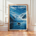 Retro Kenai Fjords National Park Print