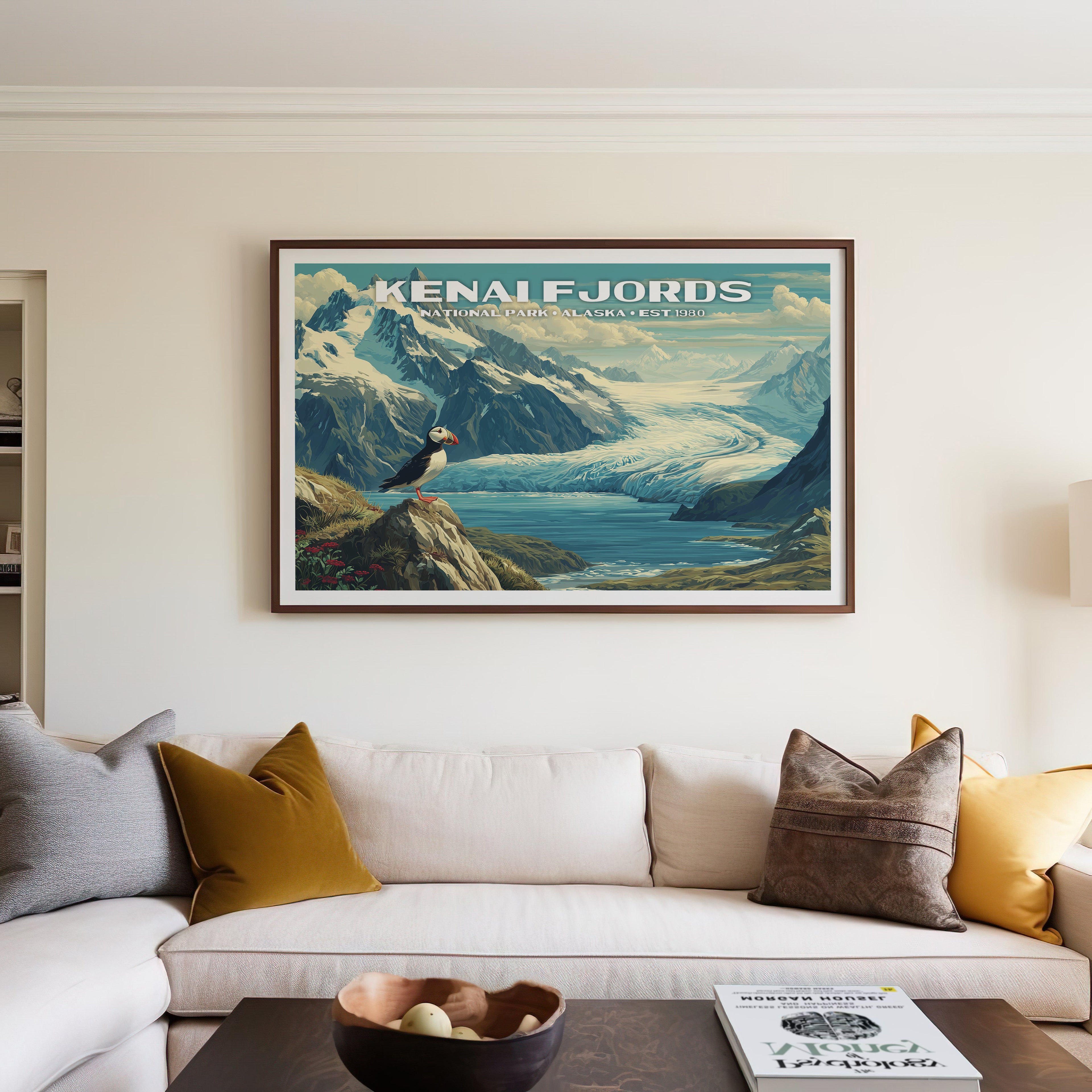 Kenai Fjords National Park Horizontal Vintage Art