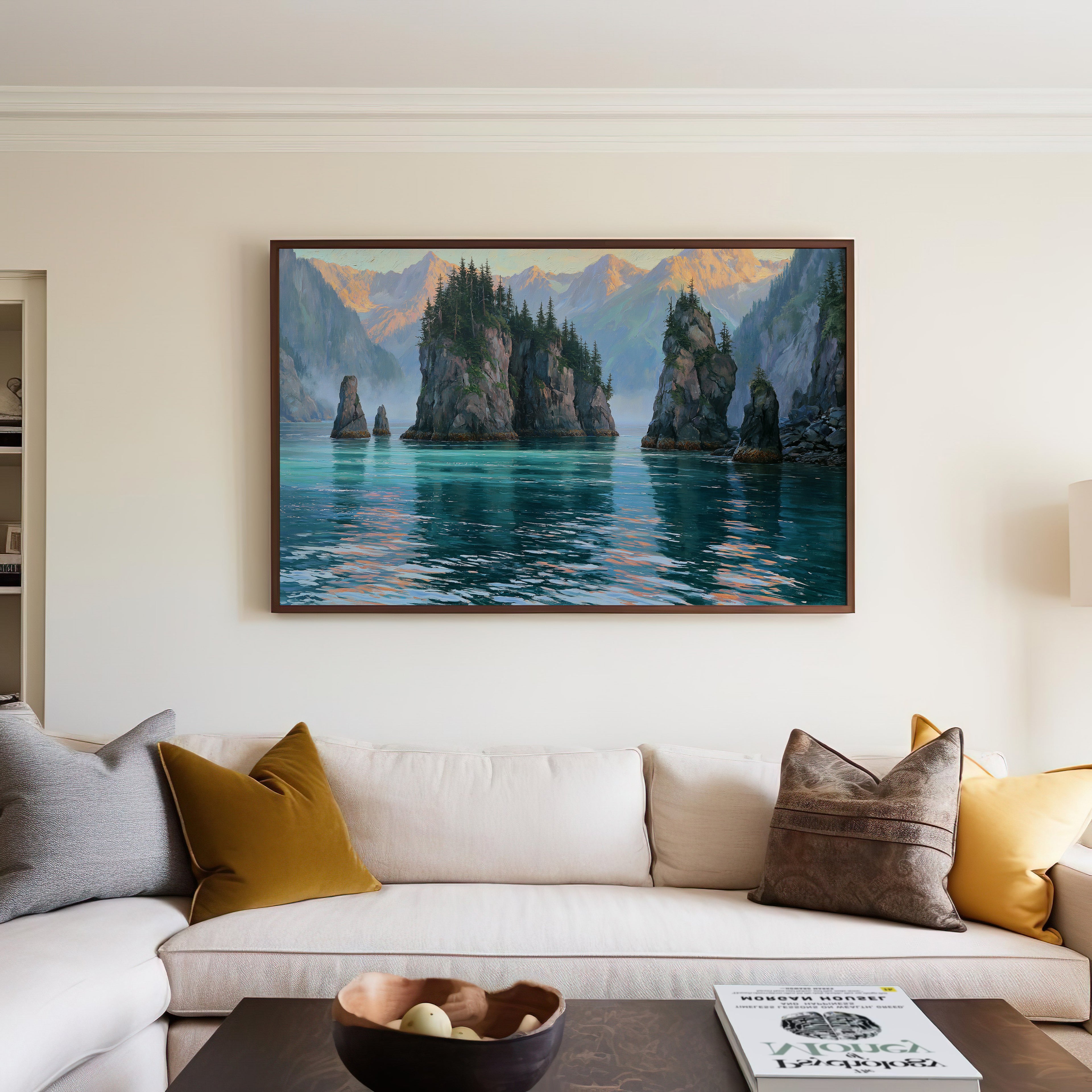 Kenai Fjords National Park Classical Oil Painting