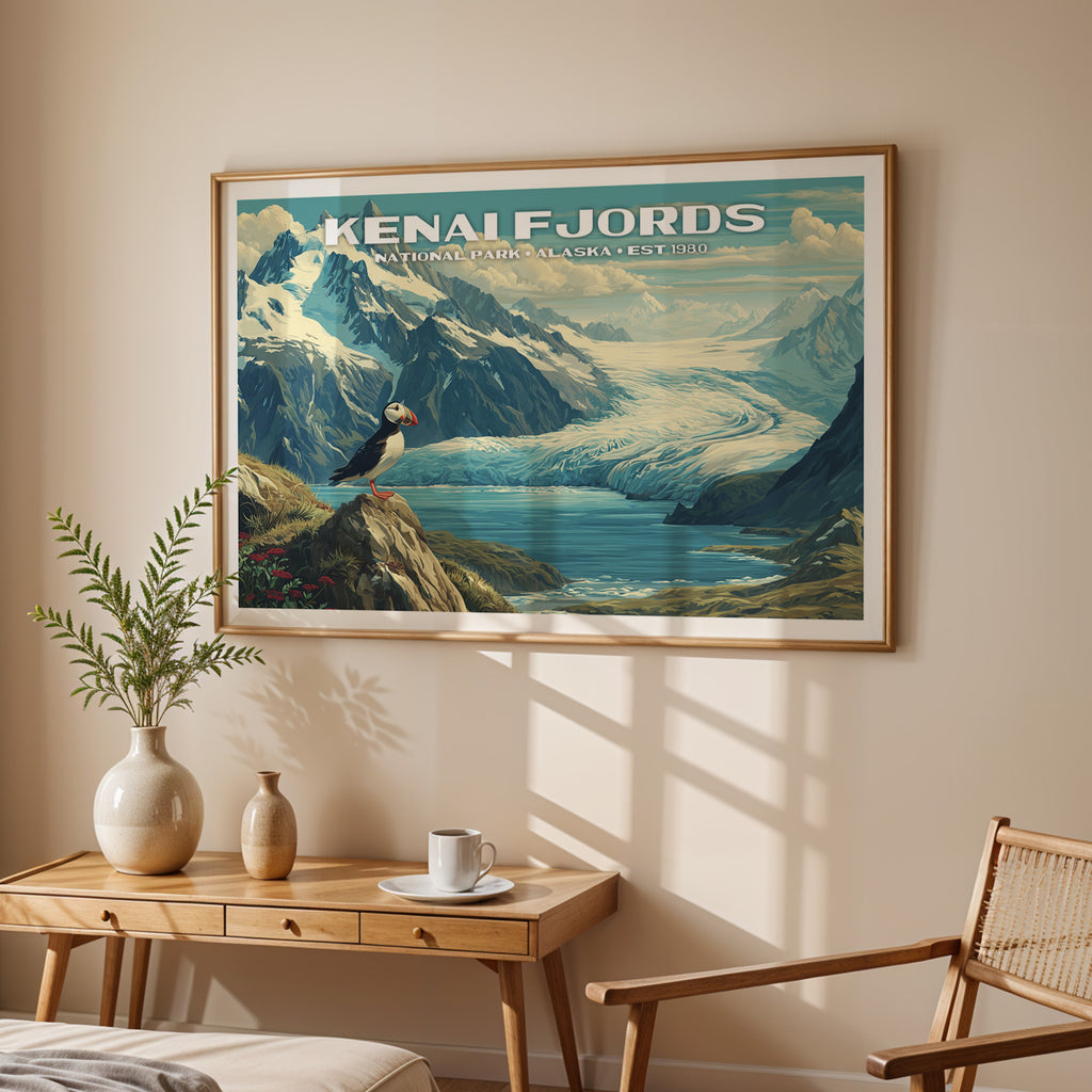 Kenai Fjords National Park Horizontal Vintage Art