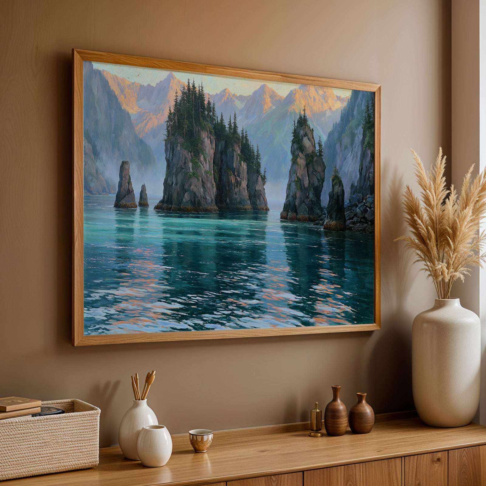 Kenai Fjords National Park Classical Oil Painting