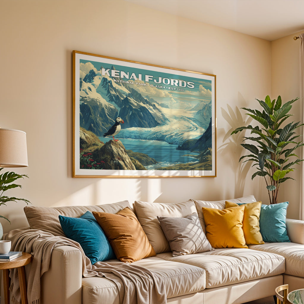Kenai Fjords National Park Horizontal Vintage Art